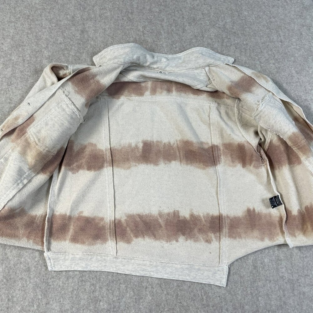 Women’s Anthropologie POL Tie Dye Jacket‎ Bohemian Raw Edges Size M Distressed - Picture 13 of 13